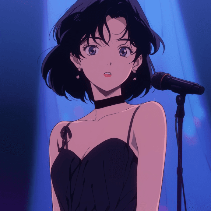 90s Anime Portrait Product Page Primary Image